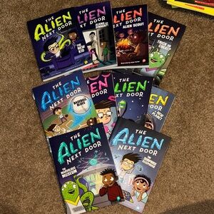 The Alien Next Door Book Bundle 1-10- Kids Graphic Chapter Books like new